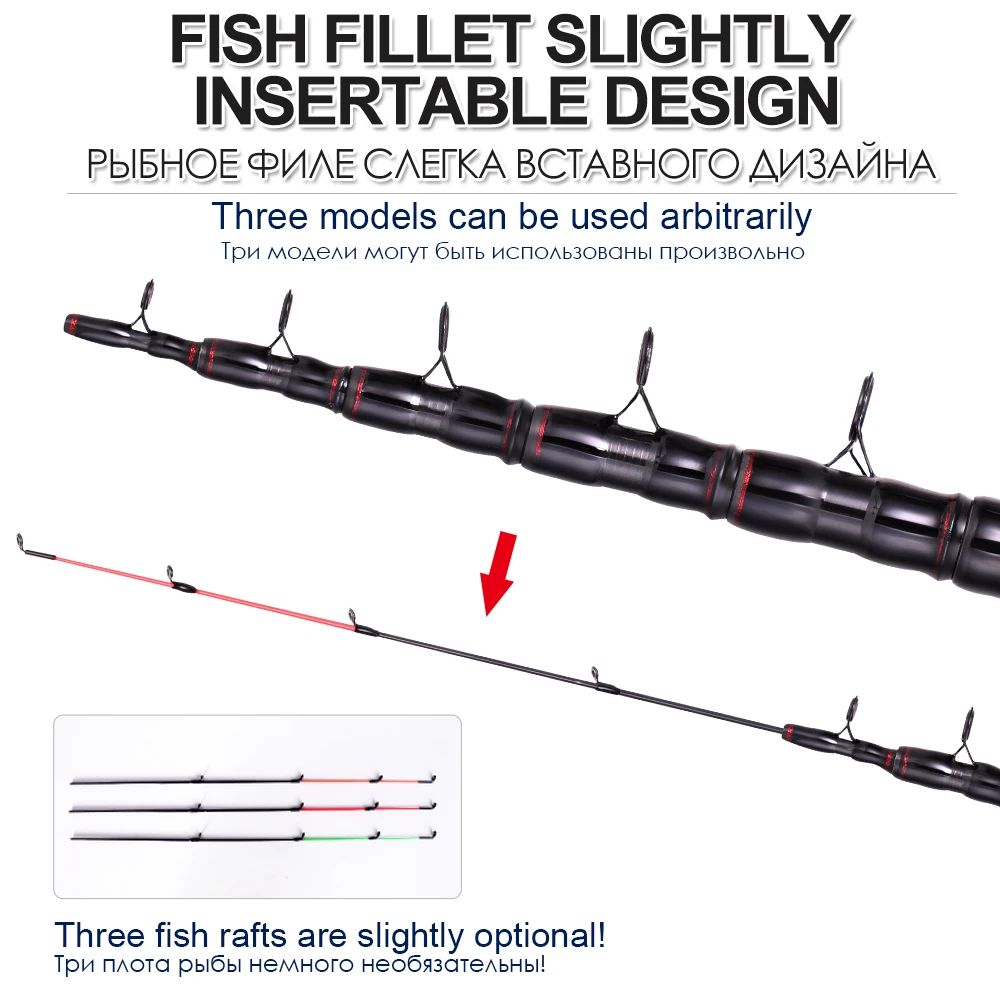 FX телескопическая фидер рыболовная удочка из высокоуглеродистого материала 3 цвета наконечники тяжелый вес 60-180 г 3,3 М 3,6 м дорожная спиннинговая удочка