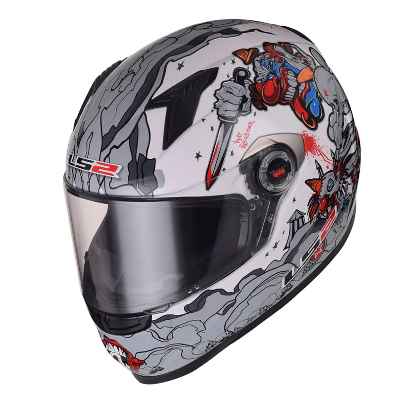 LS2 FF358 классический Capacetes de Motociclista мотоциклетный шлем анфас мотоциклетный мужской гоночный мотоциклетный шлем - Цвет: 3