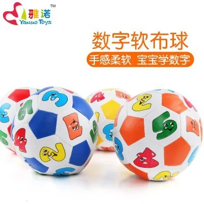 Дети маленькие Младенцы маленькие игрушки распознавать с цифрами мяч детские, футбол От 1 до 3 лет детский сад палец младенец pai qiu