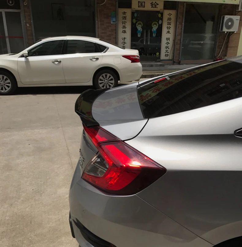 For Honda Civic 10th 2016-2019 Spoiler ABS Material Car Rear Wing Primer Color Ducktail | Автомобили и мотоциклы