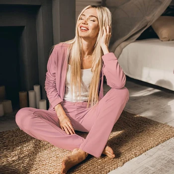 

HiLoc Knitting Velvet Robe Sets Suit With Sashes Long Sleeve Plain Pajama Set Women Sleepwear Winter Warm Sets Bathrobe Female