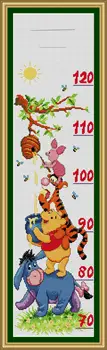 

SG032 Height Chart Table With Length Scale Baby Counted Cross Stitch Kit Cross-stitching Package Cross Stich Gift to Your Baby
