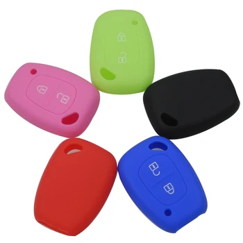 

Bilchave 10pcs/Lot 2 Buttons Remote Car Key Silicone Cover For Renault Vivaro Movano Traffic Master Kangoo Fob Holder