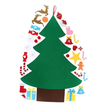 

Handmade DIY Christmas Tree Sets Christmas Ornaments Three-Dimensional Felt Christmas Tree Fawn Children New Year Gift