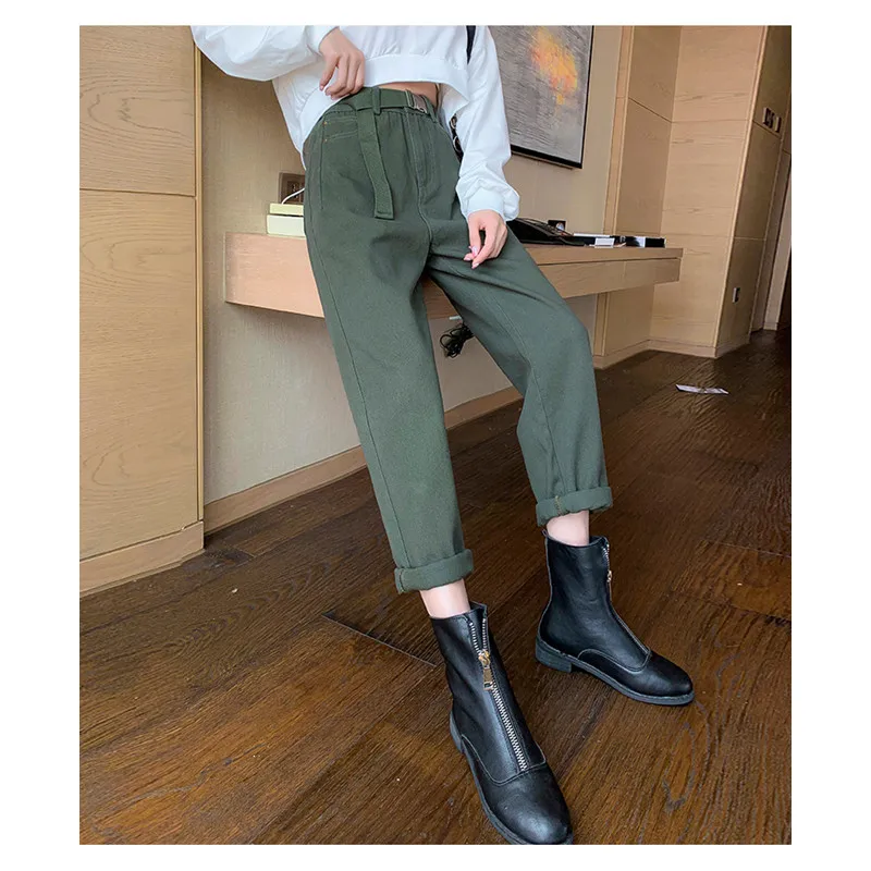 JUJULAND уличная одежда брюки карго Женские повседневные джоггеры черные с высокой талией свободные женские брюки корейский стиль женские брюки 1106