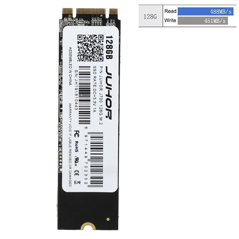 JUHOR M.2 SSD 128 ГБ 256 ГБ HDD 2280 NGFF SSD M2 SATA 1 ТБ 2 ТБ жесткий диск для ноутбука настольного компьютера горячая распродажа