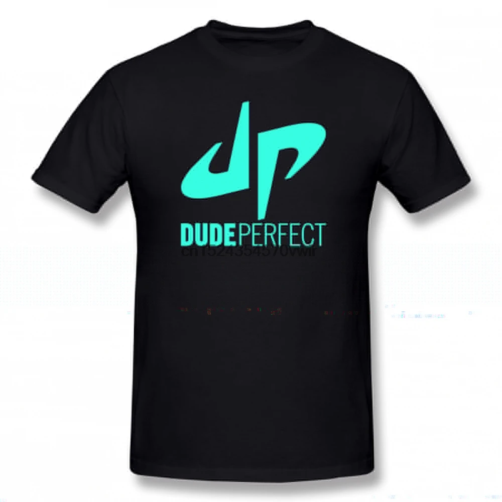 Dude Perfect T Shirt Logo T-Shirt Funny Male Tee Plus Size Short Sleeve Fashion Print Tshirt | Мужская одежда