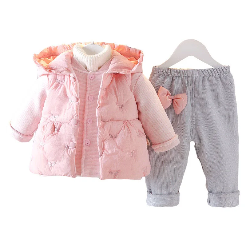   Ƿ Ʈ ܿ  ҳ ָ ĵ  +  Ʈ +  3Pcs 0-3   β Snowsuit