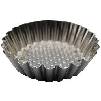 

20PCS Stainless Steel Egg Tart Mold Round Shape Fluted Design Cupcake Baking Molds Reusable Metal Muffin Baking Cups