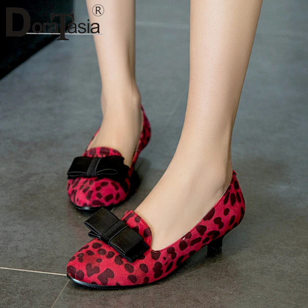 

DORATASIA Big Size 32-43 New Fashion Bowtie Lady Low Heels Pumps 2020 Casual Ol Pumps Women Shallow Spring Autumn Shoes Woman