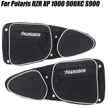 

For Polaris RZR XP 1000 900 Turbo Front Door Side Storage Bag Side Storage Door Bag Knee Protection Holder Storage Bag