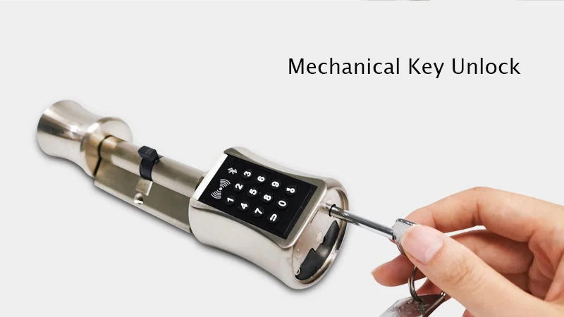 Smart Cylinder Lock With APP Keyless Electronic Door Lock Bluetooth Lock Digital