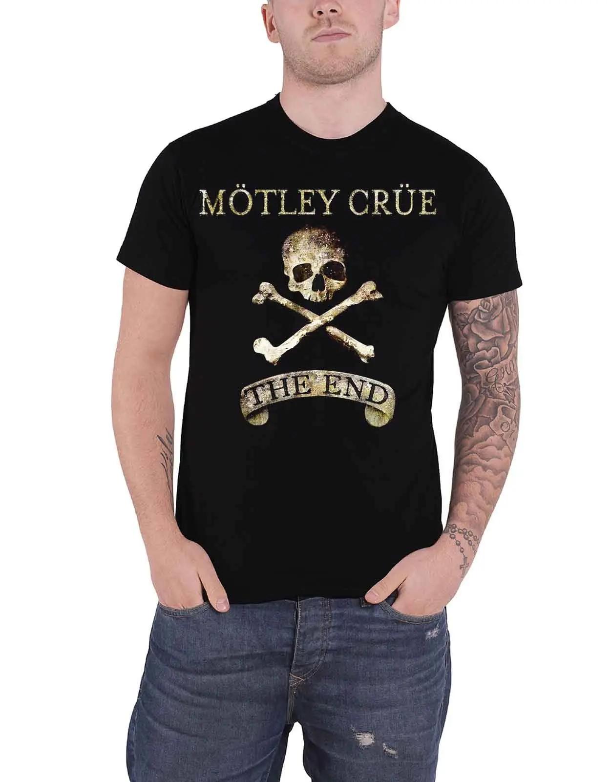 С надписью Mötley Crüe футболка La Fine Ossa Incrociate банда логотип мужские чехлы для