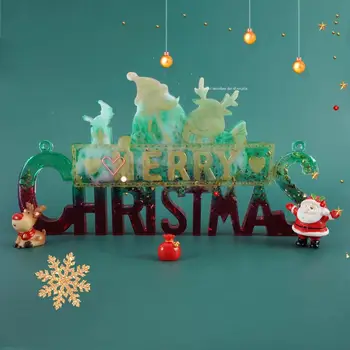 

Christmas Santa Claus Resin Epoxy Silicone Molds For Crystal Ornaments DIY Handmade Home Decoration Resin Mold