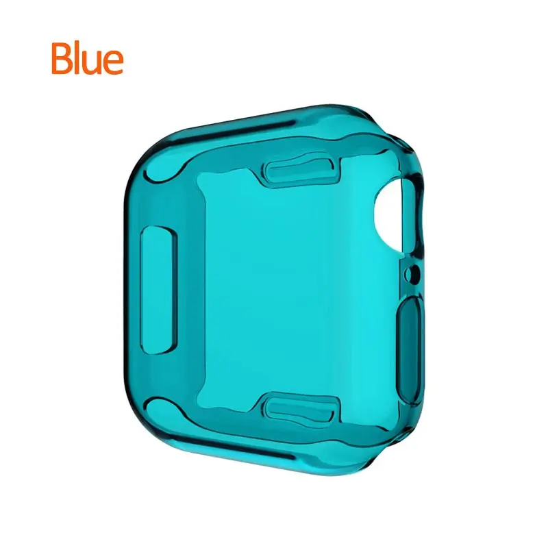 Suntaiho для Apple Watch series 4 3 2 PC защитный чехол-рамка чехол для часов 38 40 42 44 полный Мягкий защитный чехол - Цвет: Blue