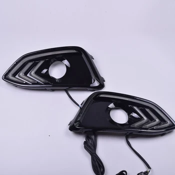 

For Chevrolet Malibu 2016 2017 2018 DRL LED Daytime Running Lights DRL Fog Lamp White Yellow blue Car lights Car Styling