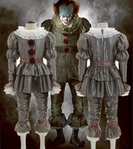 Лидер продаж! Pennywise косплей костюм для мужчин женщин Стивен Кинг это ужас