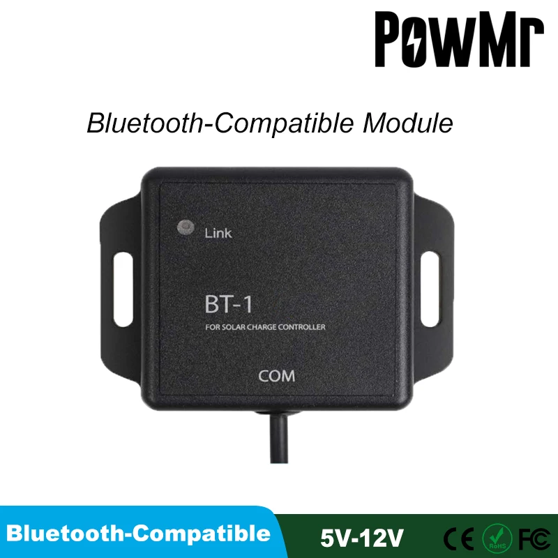 Powmr BT-1 Bluetooth-совместимый модуль 5 В-12 В для контроллера MPPT контроллеры серии ML