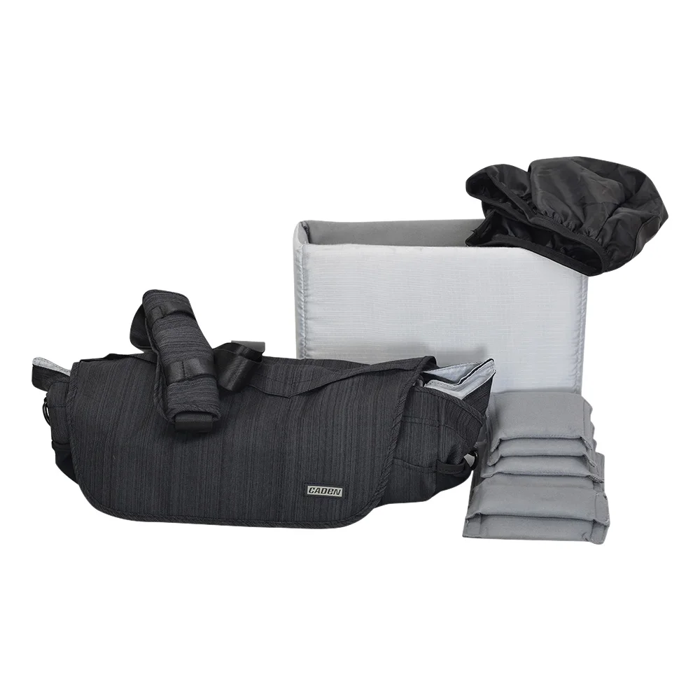 CADEN Multi-function SLR DSLR Camera Shoulder Bag for Nikon Canon Sony Pentax Waterproof Shockproof Travel Camera Bag