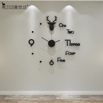 

MEISD Acrylic Quality Large Wall Clock diy Morror stickers horloge wall Number Silent Watch Pointer Home Decor Living Room Clock