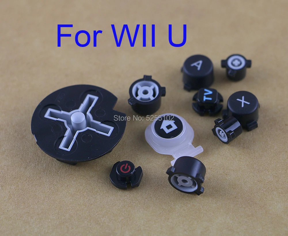 50sets Replacement Plastic full buttons ON OFF Button Home + ABXY