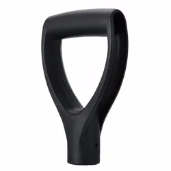 1 pc d em forma de pá de plástico pega para lawn farm jardim neve remoção pá garfo preto jardim mão ferramentas