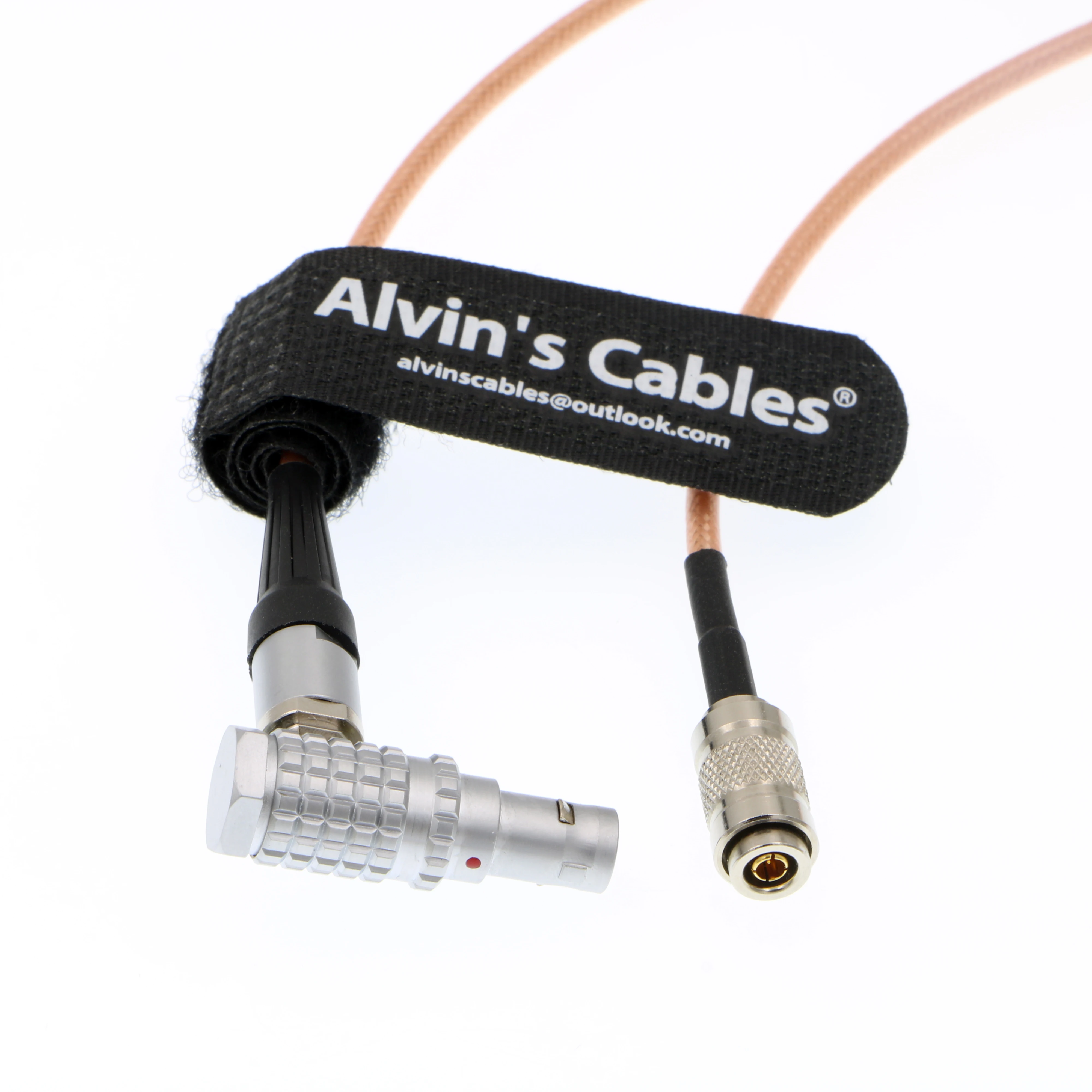 

Alvin's Cables 5 Pin Right Angle Male to DIN Male SMPTE Time Code Out Cable ARRI Mini Sound Devices ZAXCOM