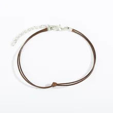 A1439 европейский и американский jiao shi pin простой кожаный канат раковины пляжный ножной браслет 2 шт. горячая распродажа