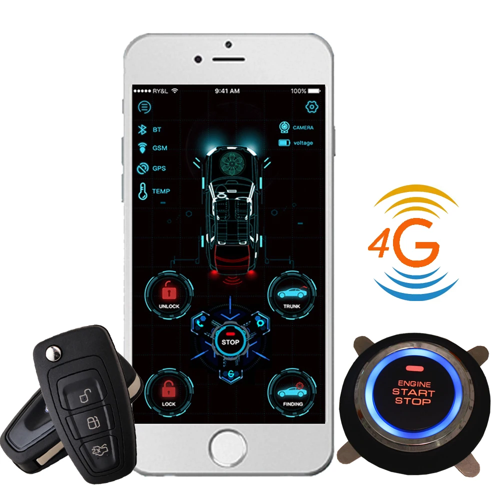 Cardot 2020 год 4G app старт стоп кнопка запуск дистанционный gsm gps автомобильная
