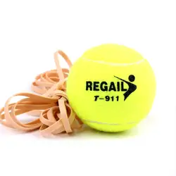 Теннисный мяч-тренажер с струной для тренировок Ванильная зеленая веревка