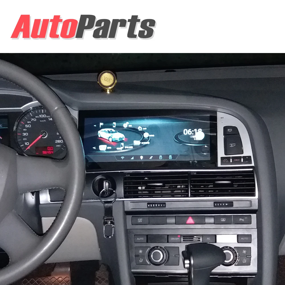 Discount Kukuz 10.25 Car GPS Navitation for Audi A6 A6L Android DVD Player 2004 - 2009 Octa core Bluetooth GPS Radio WIFI Stereo 4G Video 5