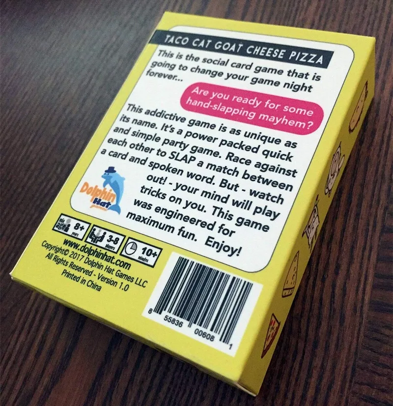 Тако кошка Коза Сыр Пицца настольная игра пицца английская игра карты вечерние Семейные игры