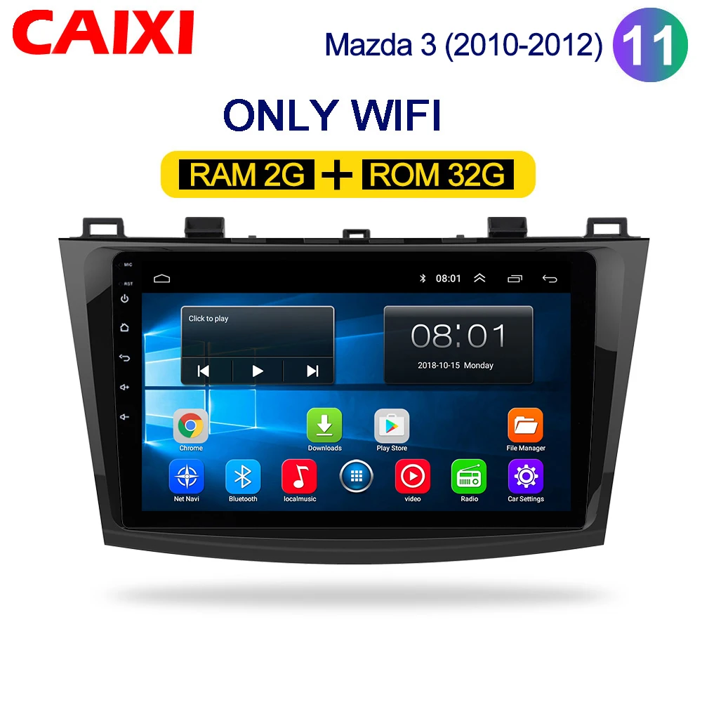 CaiXi " android 8,1 Автомобильный мультимедийный dvd-плеер для Mazda 3 2004-2013 2 din автомобильный dvd gps навигатор Авто Радио стерео плеер - Цвет: Cx-M4-32G-1