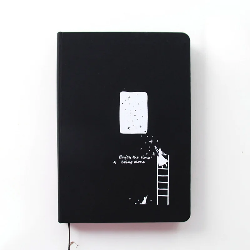Креативный черный звездное небо Bullet journal записная книжка s для студентов, планировщик, тетрадь, руководство, школьные принадлежности, Канцтовары 016051