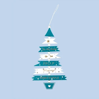 

Christmas Wooden Pendant Hanging Door Xmas Tree Decor Holiday Party DIY Display