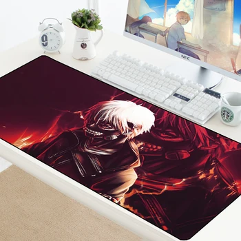 

Tokyo Ghoul Gaming Play Mats Mousepad Anime Cartoon xl Large Size Gamer Mouse Pad Big Keyboard Desk Computer PC Mat Notbook Pad