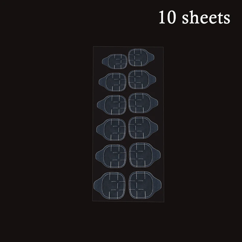 10 sheets (12) PinPai 5Sheet-10Sheet накладные ногти наклейки прозрачные двухсторонние клейкие наклейки с лентами накладные ногти для наращивания палочки инструменты - Цвет: 10 sheets (12)
