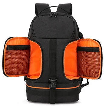 

Photo Video Waterproof Shockproof Camera Shoulders Backpack Soft Padded w Reflector Stripe fit 15.6 inch Latptop Tripod Case Bag