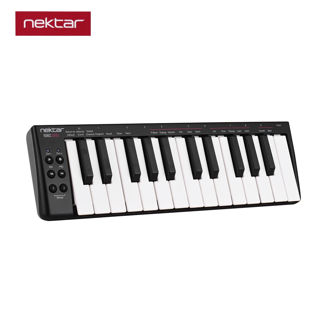 Nektar SE25 мини 25-ключ USB MIDI контроллер клавиатуры скорость USB-приведенный в действие Электрический аксессуары