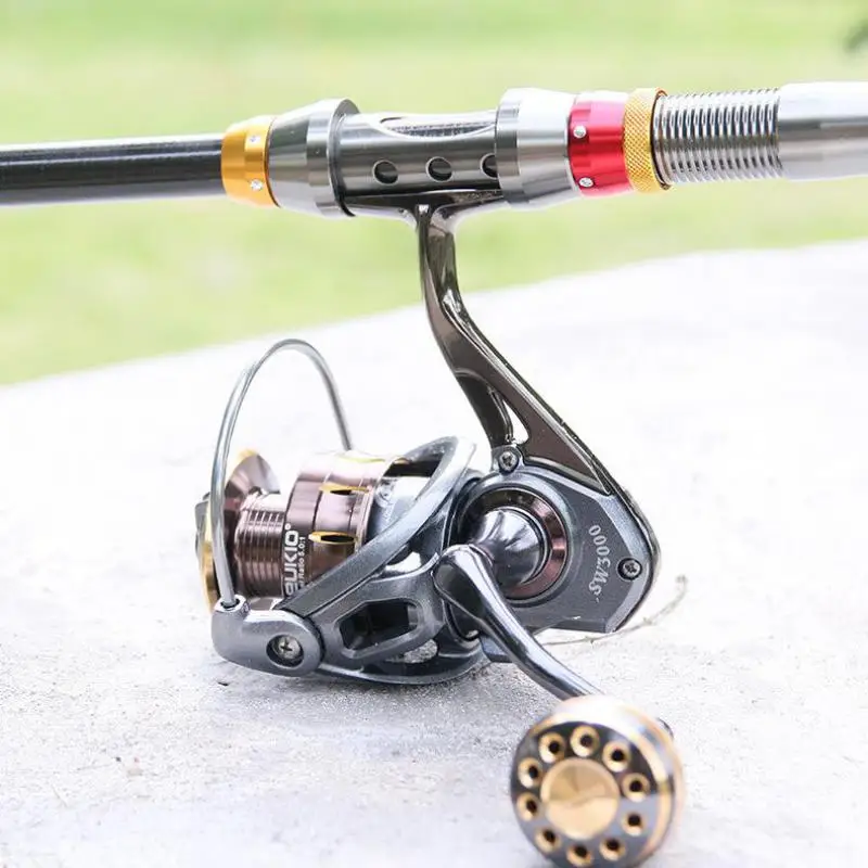 Todos os Rolamentos do Carretel de Pesca Arrastam o Máximo Carretéis de Alta Acessórios da Haste do Mar 5 da Carpa do Giro do Metal para a Linha Bobinas Velocidade Enfrente 15kg 5.0:1 12 para a linha bobinas arrastam o máximo
