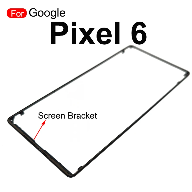 Google Pixel 5A 5 6 전면 스크린 스탠드 중간 베젤 프레임 LCD 디스플레이 브래킷 플라스틱 호더 교체 부품