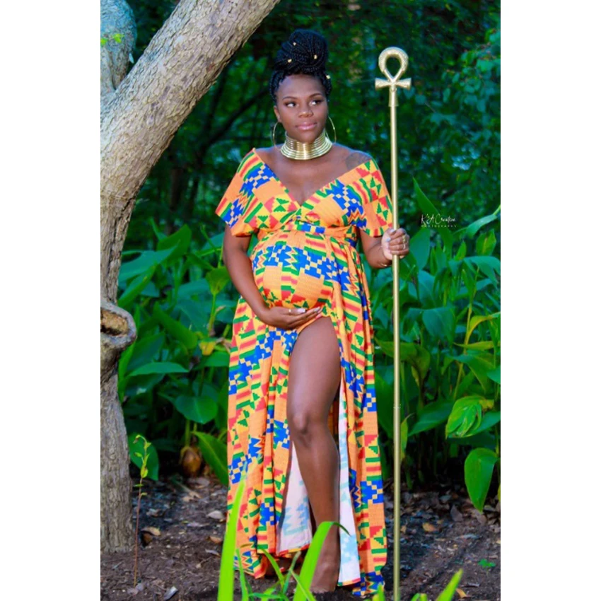 dashiki maternity dress