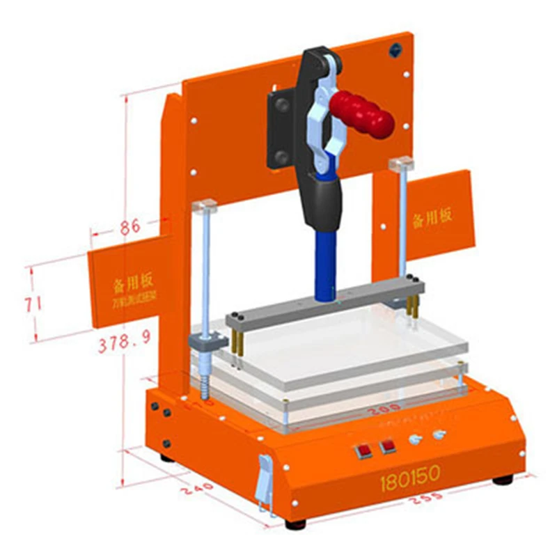 Обновленная Универсальная Тестовая рама PCB тест ing Jig PCBA тестовая арматура инструмент бакелитовая арматура тестовая стойка - Цвет: 180150