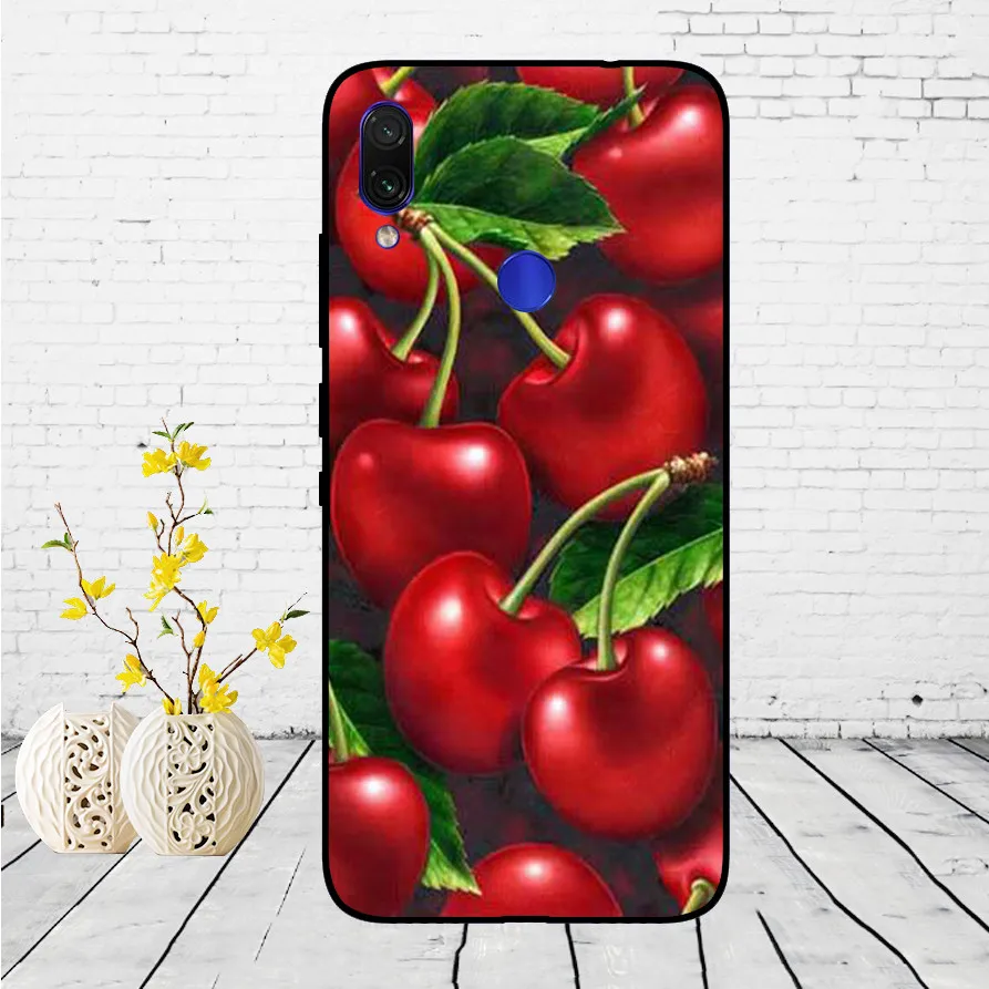 Untuk Xiaomi Redmi Note 7 Hitam Case Silikon Lembut Funda untuk Xiaomi Redmi Catatan 7 Hitam TPU Case Pelindung 6.3 