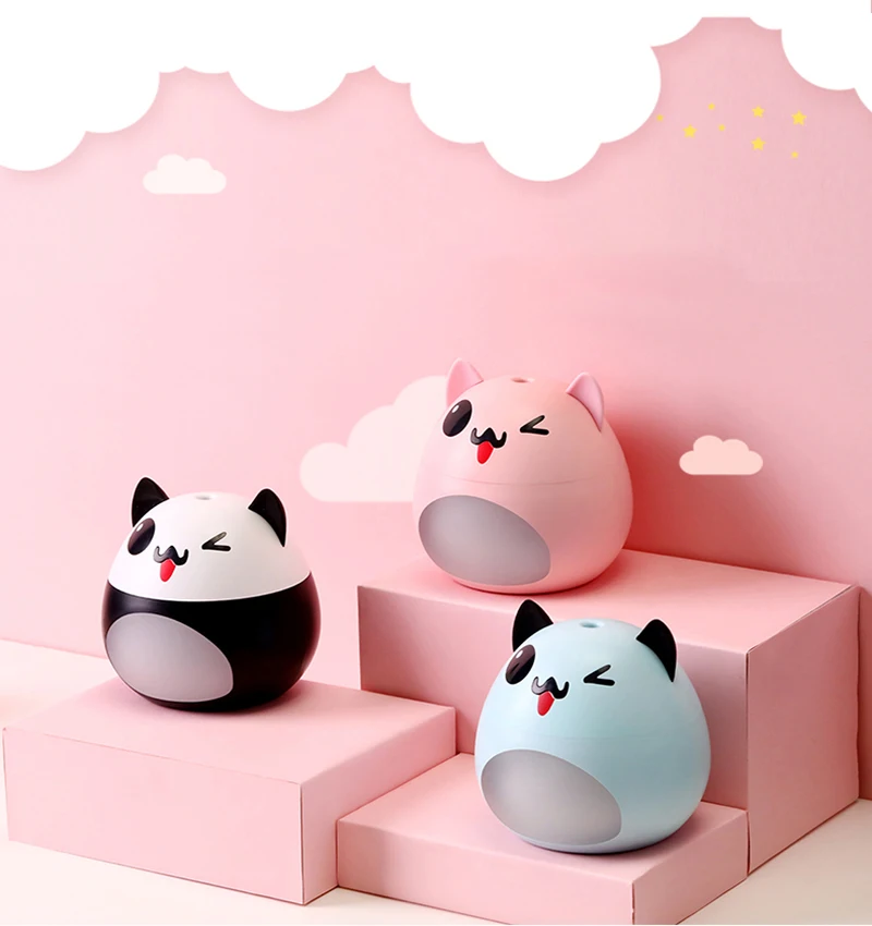 

USB Air Humidifier Ultrasonic Essential Oil Aromatherapy Diffuser with Night Light Oil Diffuser for Spa Office Car H