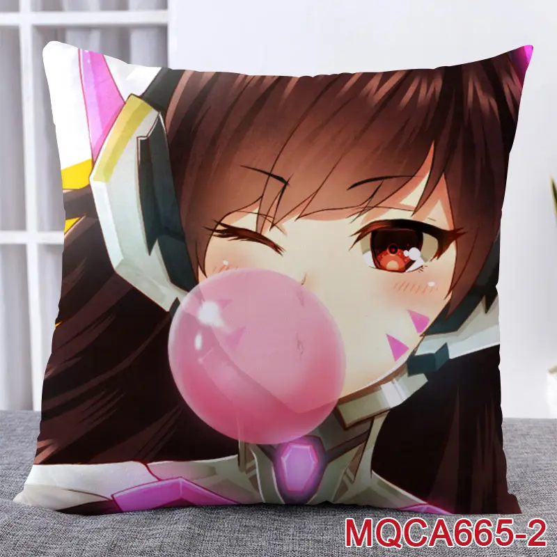 45X45 см аниме игра Overwatch наволочка OW dva Mercy Mei Hanzo Genji Reaper Dakimakura Чехол 3D двухсторонний принт наволочка - Цвет: 18