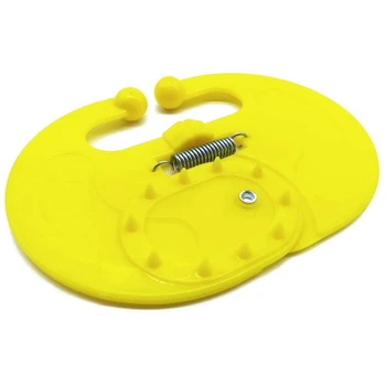 

10PCS Cow Nose Thorn Plastic Calf Weaner Milk Sucking Preventer Calf Nose Ring Livestock Farm Tool Yellow