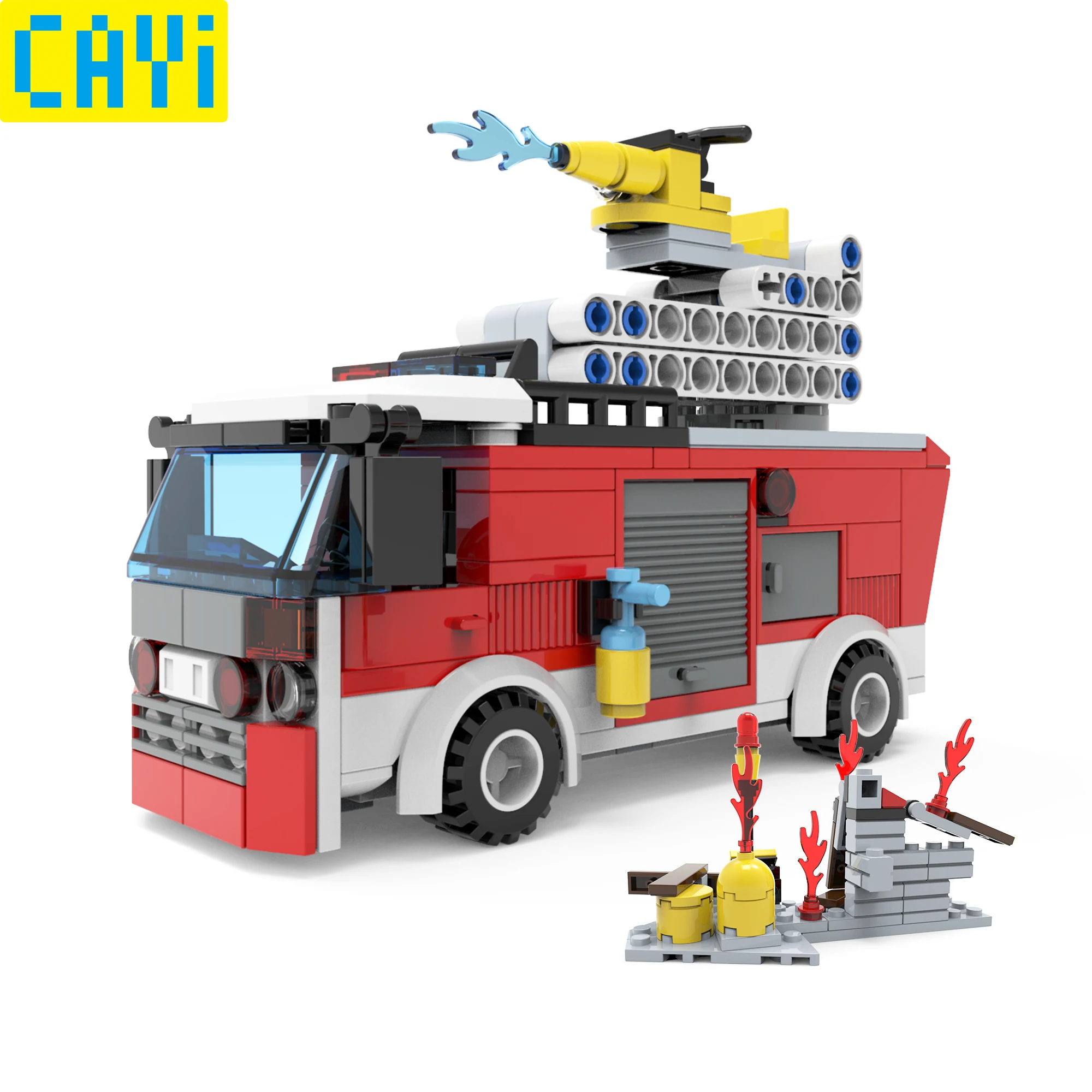 CAYI 289 шт совместимая серия пожарных спасателей LegOINGs город пожарные машины