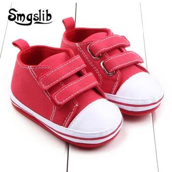 

Smgslib New Canvas Sports Sneakers Newborn Baby Boys Girls First Walkers Shoes Infant Toddler Soft Sole Anti-slip Baby Shoes