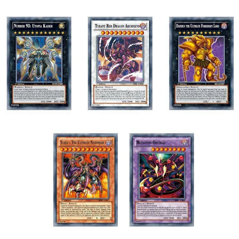 Yu Gi Oh English Game Cards Kids Play Carton Japan Yugioh Card for Collection 42pcs
